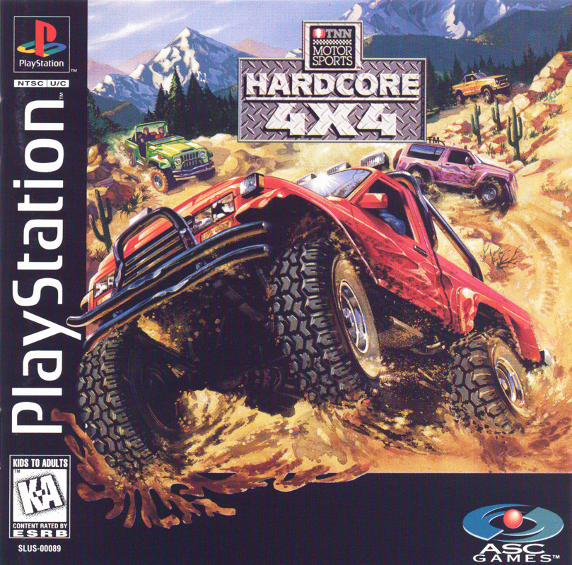 Hardcore 4x4 box art for Playstation